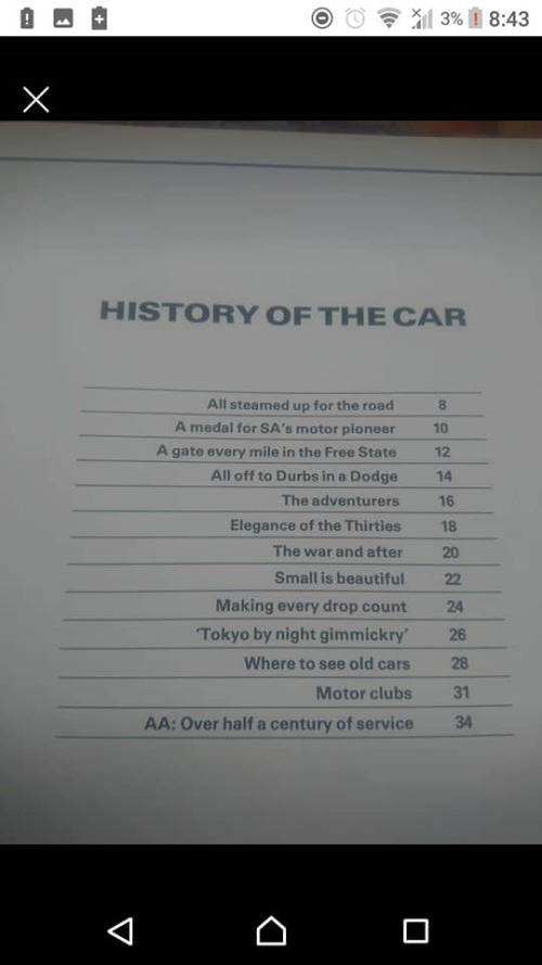 AA SOUTH AFRICAN CAR BOOK