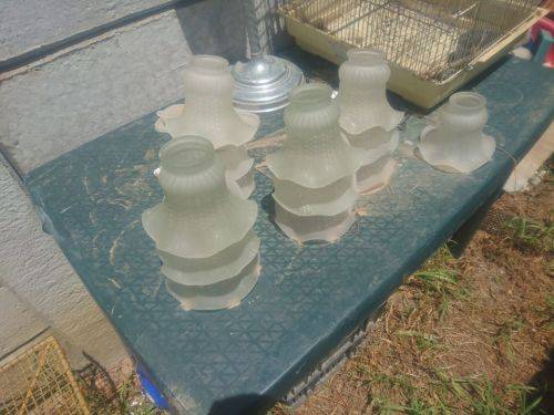 Vintage glass lamp shades R50 each