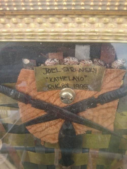 RARE PIECE made after the famous kick of Joel Stransky in the 1995 world cup.