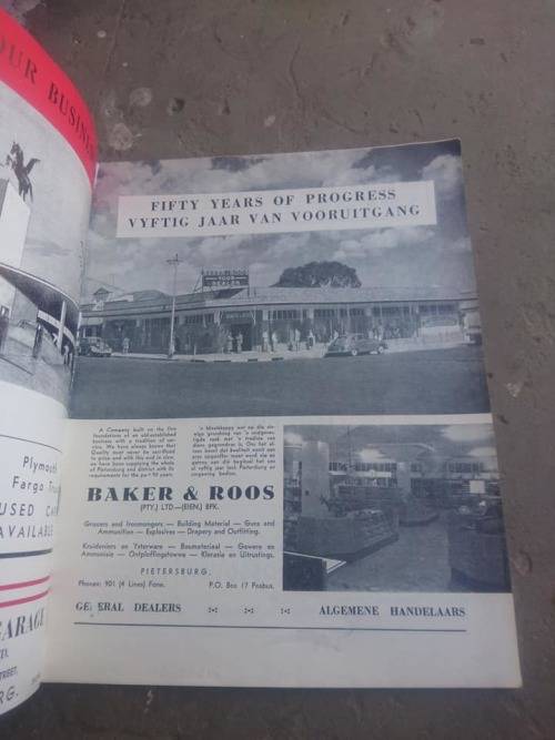 PIETERSBURG, DIE GEES VAN VOORUITGANG/THE SPIRIT OF PROGRESS 1903 - 1953, A4 softcover magazine type