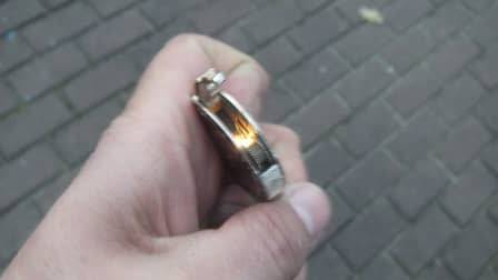 AN AWESOME RARE VINTAGE KRUGER RAND SHAPED NOVELTY LIGHTER ... SPARKS !! PAUL KRUGER !!