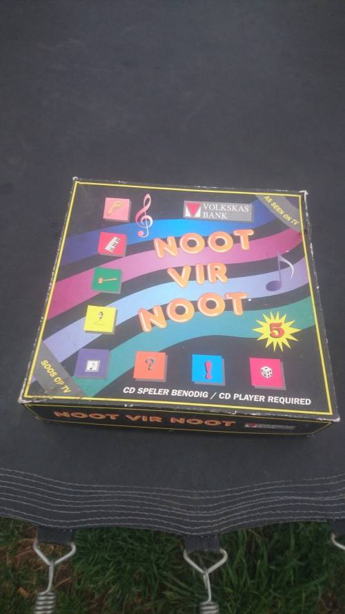 Noot vir Noot bord speeletjie uitgegee deur Volkskas bank