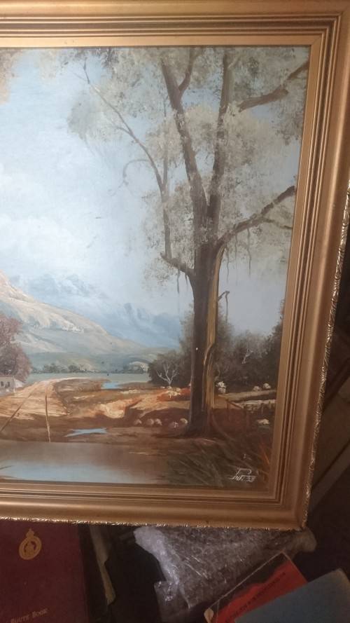 Lovely P.Wise framed oil on board,signed bottom right  A LISTED ARTIST 49cm x 59cm