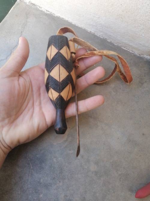 Tribal salt holder or tabaco holder