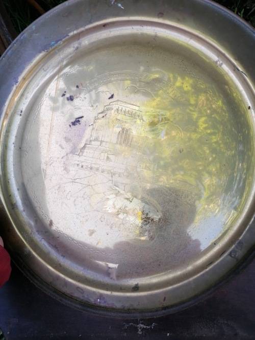 Groot brass voortrekker monument bord