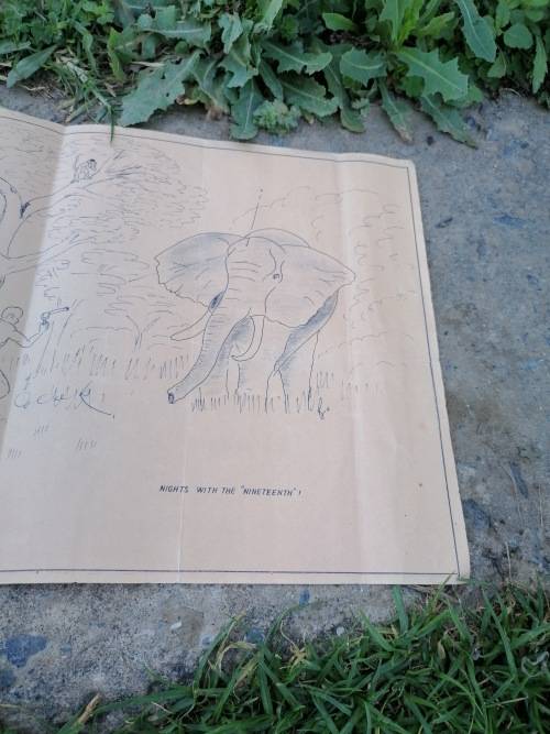 Rhodesian BSA Police Anti-Terrorist Unit poster - Nights with the Nineteenth, autographed (Rhodesia)