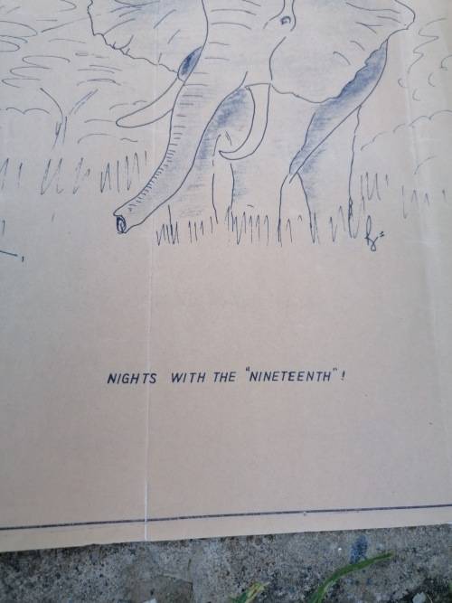 Rhodesian BSA Police Anti-Terrorist Unit poster - Nights with the Nineteenth, autographed (Rhodesia)