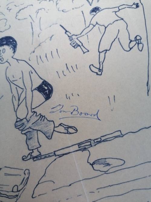 Rhodesian BSA Police Anti-Terrorist Unit poster - Nights with the Nineteenth, autographed (Rhodesia)