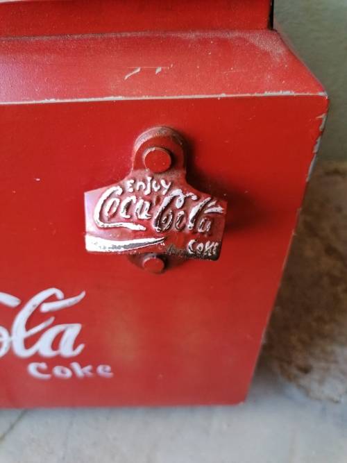 vintage Coca cola cooler box