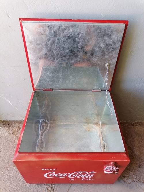vintage Coca cola cooler box