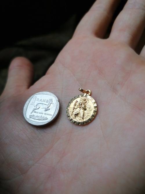 st christopher pendant
