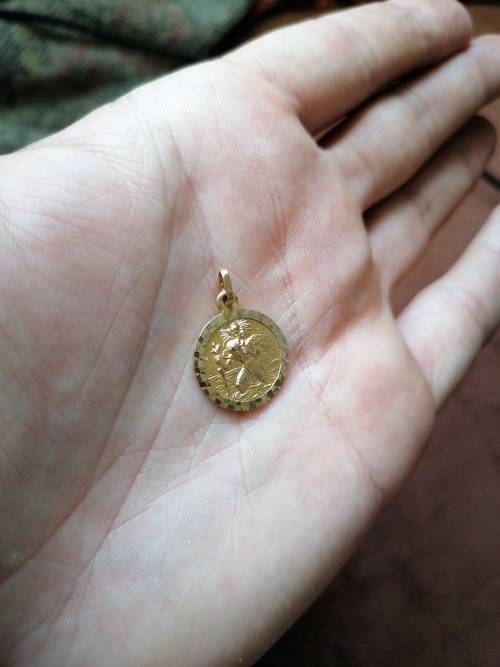 st christopher pendant