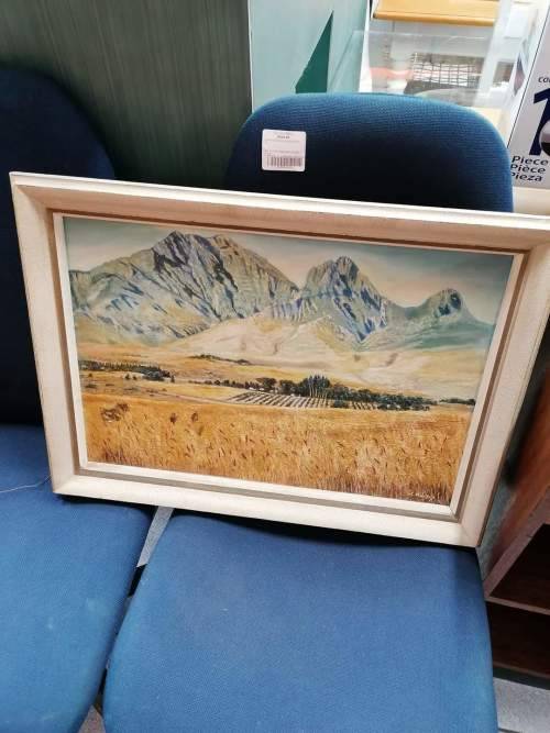 Lovely vintage painting by A. Makey 65cm x 47cm 54cm x 38cm