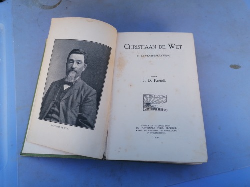 Christiaan de Wet `n Lewensbeskrywing ~ deur JD Kestell - Hard cover 1920