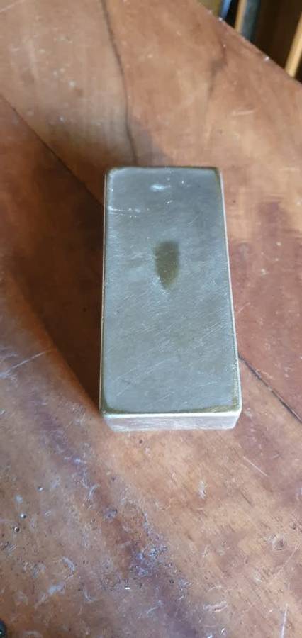 Two Vintage Razors + Silver Plated Container