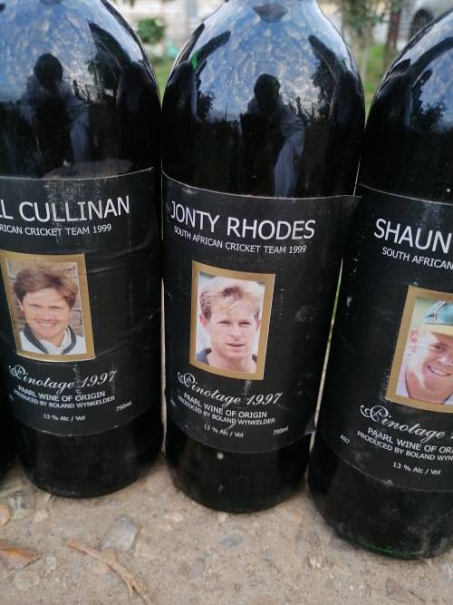 RARE 1999 SA cricket team special release wine collection