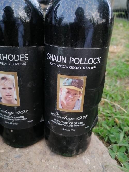 RARE 1999 SA cricket team special release wine collection