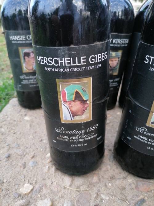 RARE 1999 SA cricket team special release wine collection