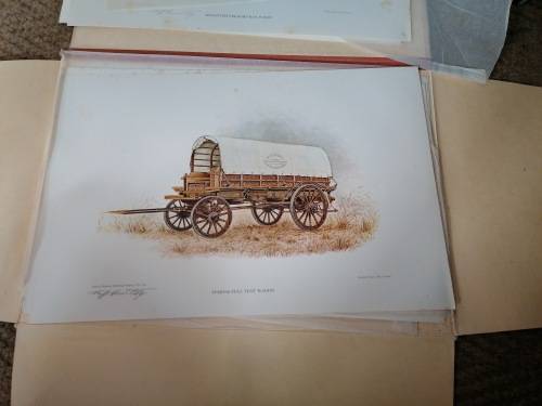 The World of the Wagon. A Set of Six signed Prints by  Jeff Huntley Limited edition