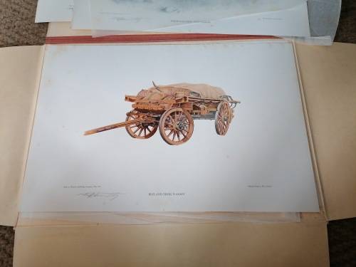 The World of the Wagon. A Set of Six signed Prints by  Jeff Huntley Limited edition