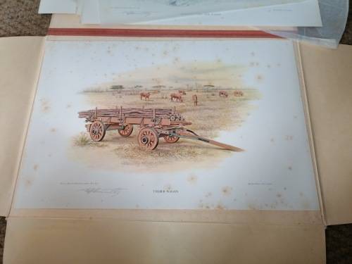 The World of the Wagon. A Set of Six signed Prints by  Jeff Huntley Limited edition