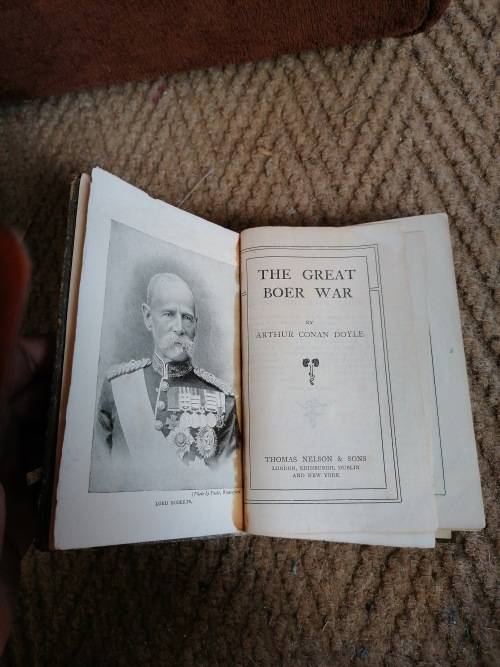 Arthur Conan Doyle - The Great Boer War, Thomas Nelson and Sons 1903 cover lose