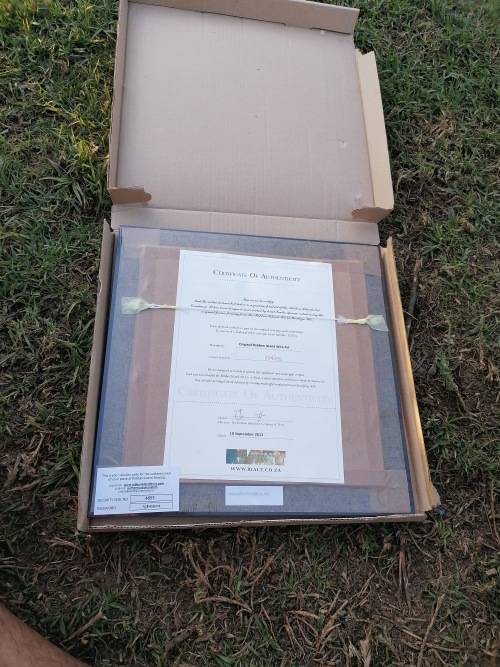 original fence from robben Island prison with authentication certificate