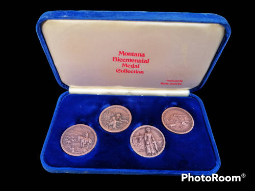 Montana Bicentennial medal collection produced by Roche jaune inc