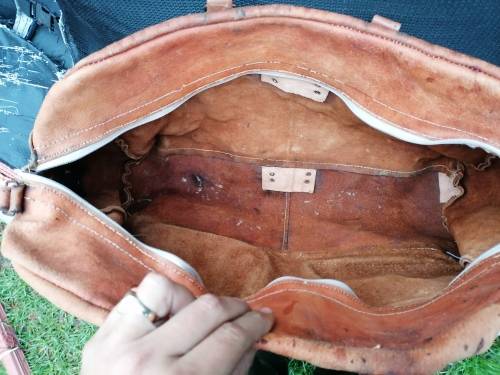 Genuine Leather bag Leather needs some treatment and some tlc
