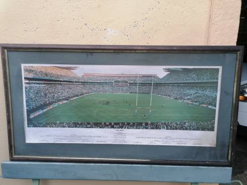 Large 1995 world cup.picture signed by photographer 119cm x 62cm