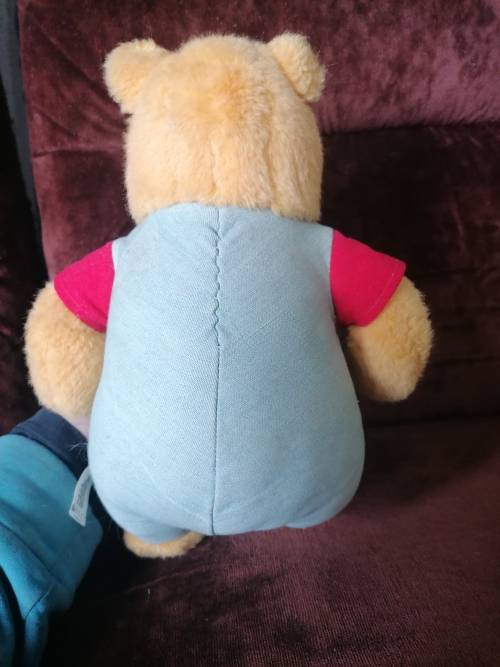 1995 Vintage Winnie the Pooh Plush Stuffy with Pocket Book. Mattel