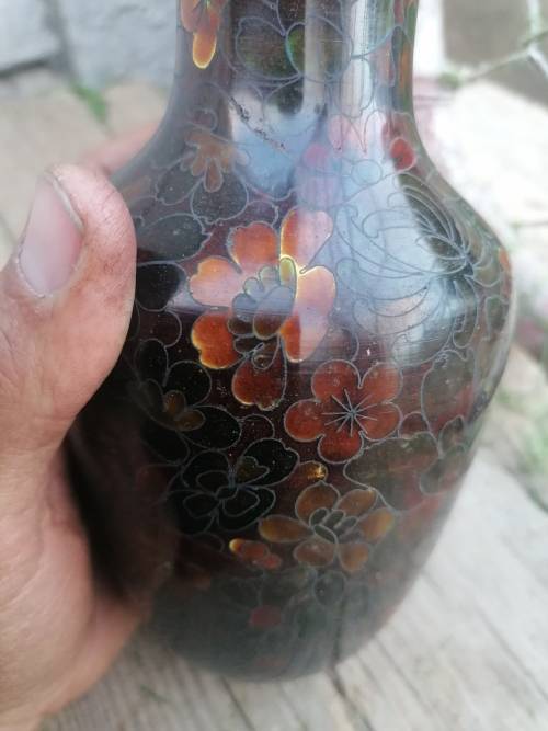 WOW AMAZING Chinese Enamel and Cloissane Vase
