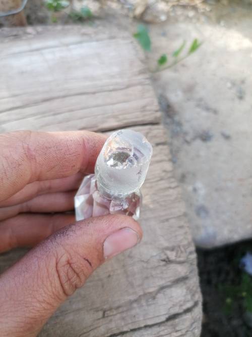 Vintage crystal perfume bottle