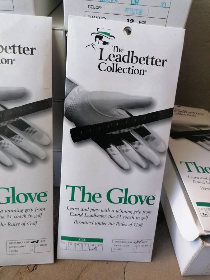 The leadbetter collection left hand golf gloves. Bid per glove. Inquire the size you need