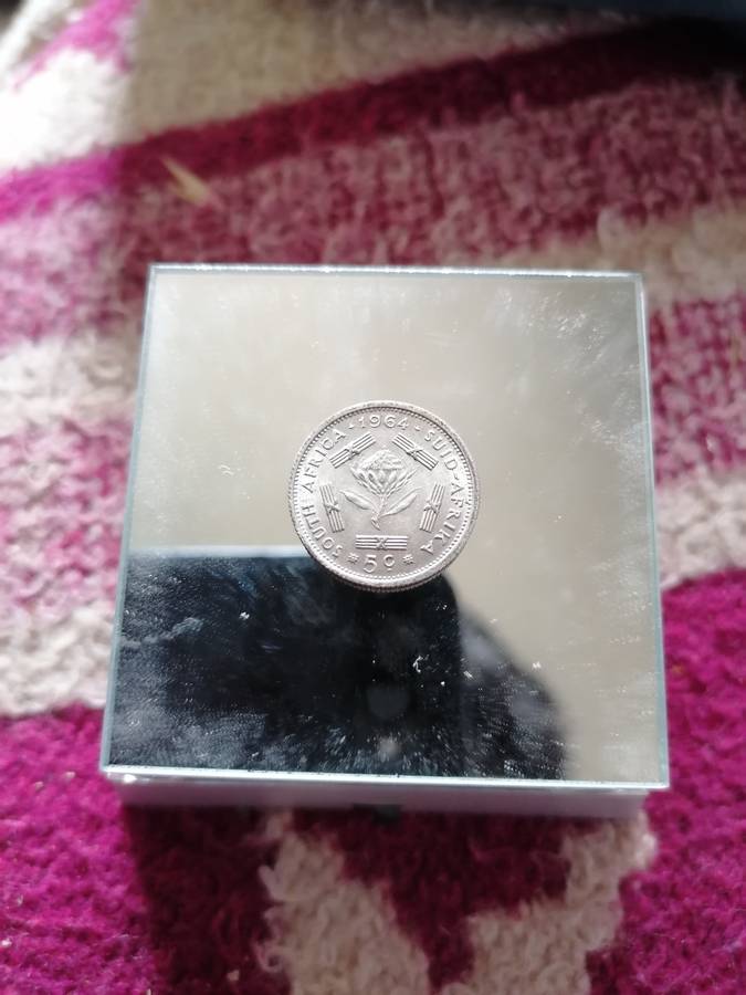 Silver south african 1964 5c