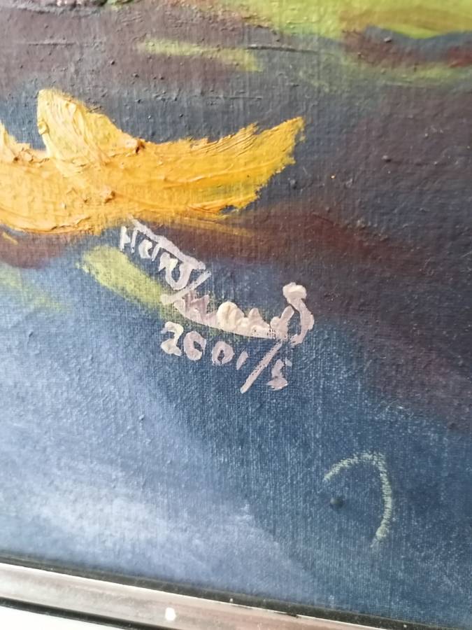 Stunning framed painting.