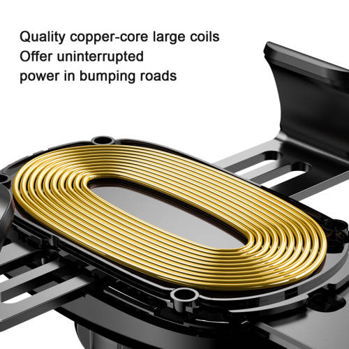 Baseus Car Mount Qi Wireless Charger Quick Charge Fast Charging Pad Holder Stand