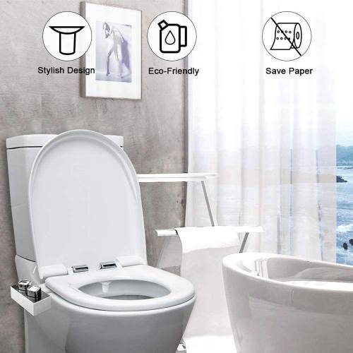 Dual Nozzle Bidet Attachment With Function Select and Pressure control