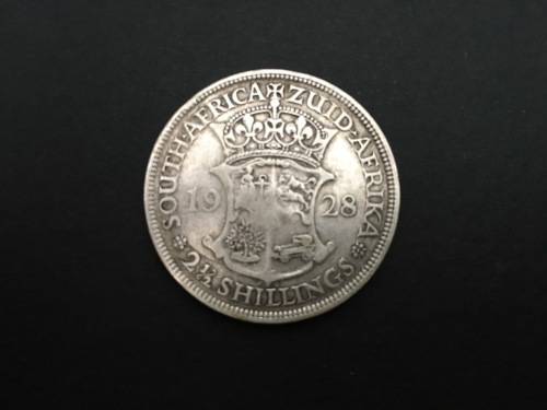 RARE 1928 2.5 SHILLING SA COIN ***GOOD CONDITION***