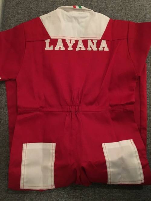 ***Stunning Christmas Gift : Ferrari Red and White One piece Overall ***SAVE, SAVE, SAVE