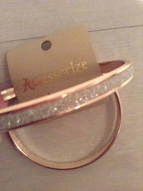 ***Xmas Specials - 75% Off Stunning Rose plated Accessorize bangles***