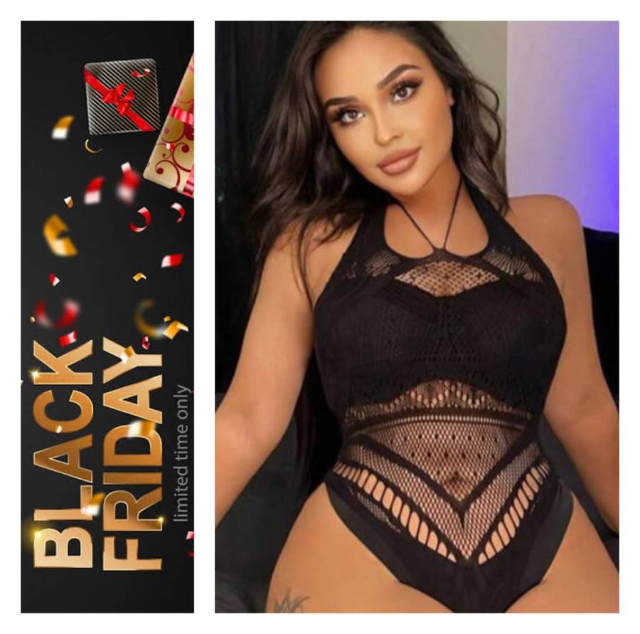 **Black Friday : 90% off Stunning hollow out mesh bodysuit**