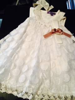 Two piece : Fancy Baby Dresses with free matching sunhat