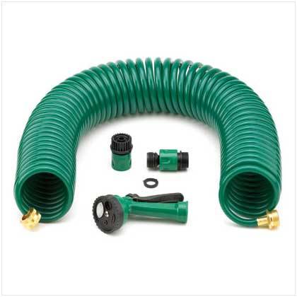 COILED GARDEN HOSE