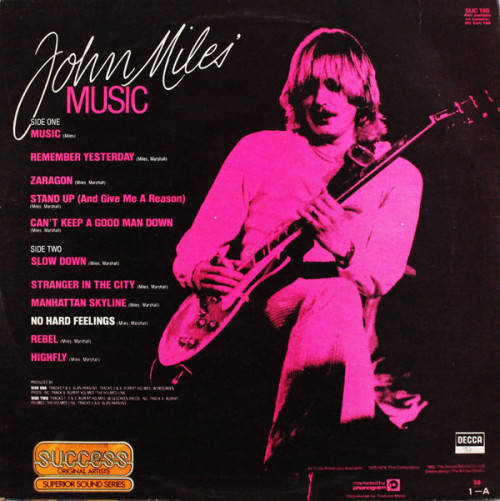 JOHN MILES, MUSIC, ZIMBABWE PRESSING, VG