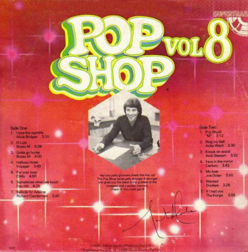 POP SHOP VOL 8, NEAR MINT LP, ORIGINAL ARTISTS