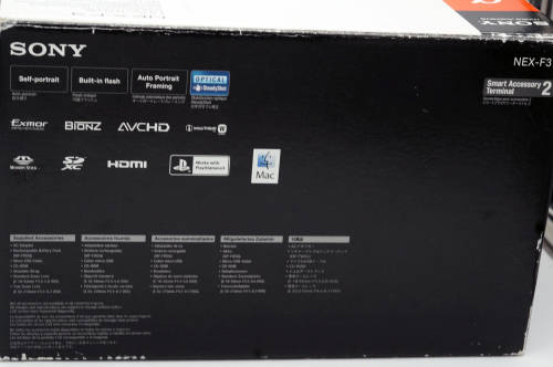 Sony Alpha NEX-F3 with F3.5-5.6, 18 - 55 mm Sony zoom Image Stabilizer  lens and box