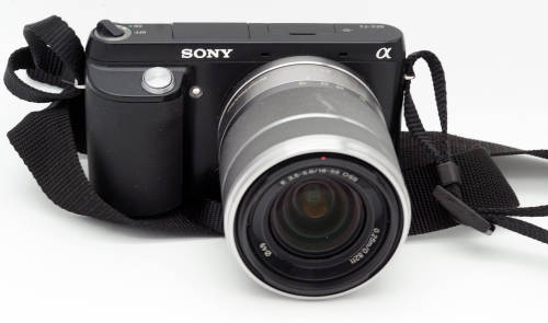 Sony Alpha NEX-F3 with F3.5-5.6, 18 - 55 mm Sony zoom Image Stabilizer  lens and box