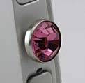 Rose Swarovski Crystal Cell Phone Dust Proof Plug Accessories