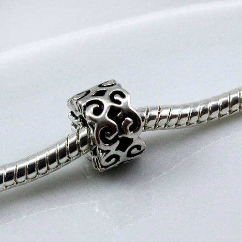 Pattern Sterling Silver Pandora Style Bead (NOT cheap alloy - NO Nickel)